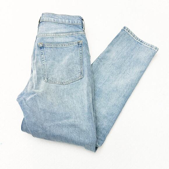 Everlane The Way High Slim Light Wash Denim Jeans Zip Fly Size 27 Crop - Picture 9 of 9